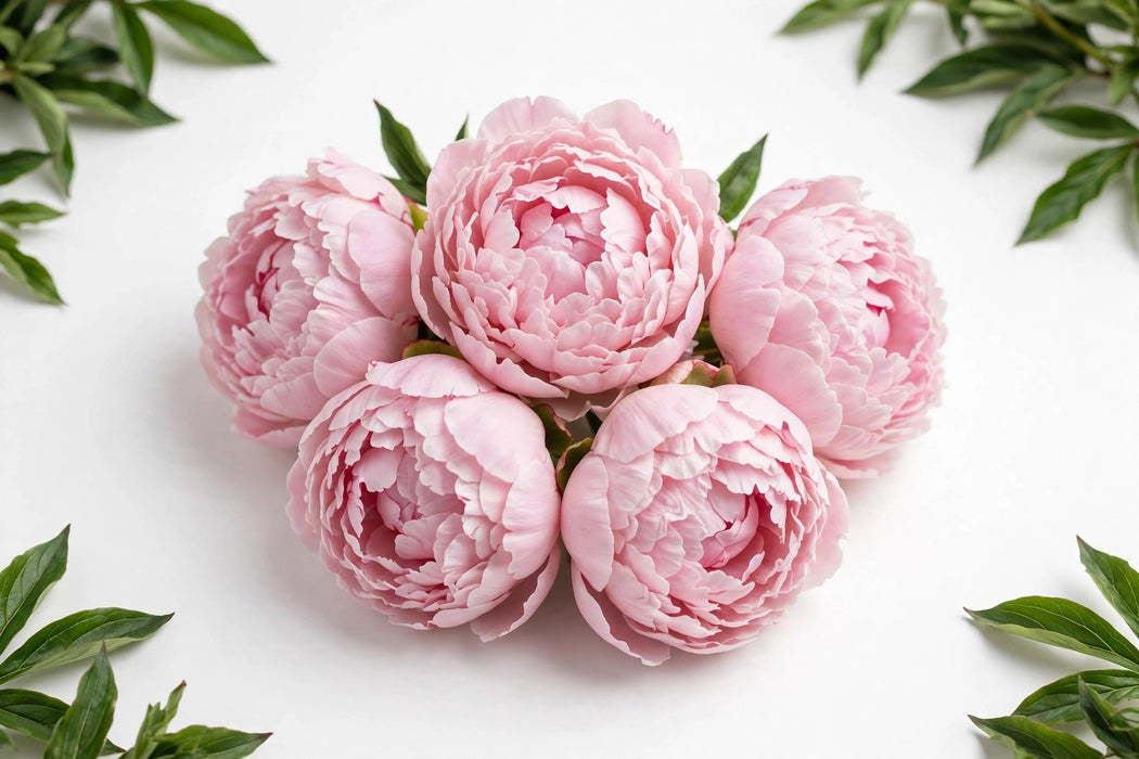 Next Day Delivery - Peonies - AAA Angel Cheeks Pink 50cm - 60 Stems