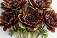 Next Day Delivery - ANEMONE DYED CHOCOLAT 40cm 10st - Bicolor - 120 Stems [LIMITED]
