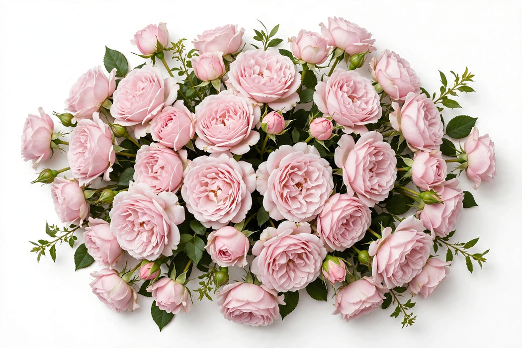 Next Day Delivery - ROSE LORENA SUMMERHOUSE 50cm 5cm 12st - Light Pink - 96 Stems [LIMITED]