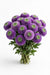 Next Day Delivery - POM NOVELTY BLUE OCEAN JADE 60cm 7st - Violet - 18 Stems [LIMITED]