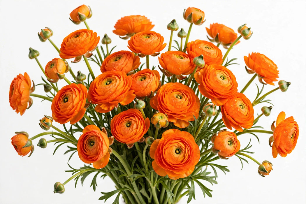 Ranunculus Flower Collection - Ranunculus Orange 40-50CM (120 STEMS / BX)