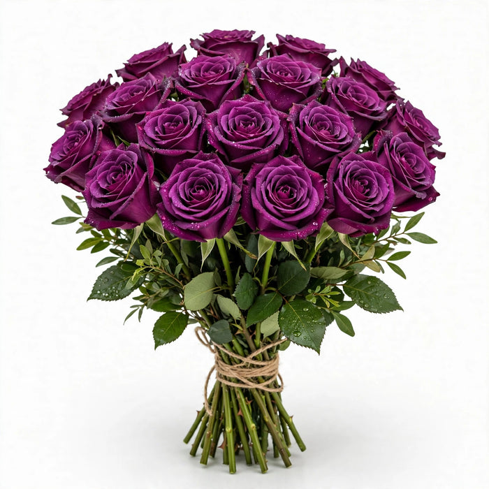 Roses Deep Purple 50cm - 100 Stems/Box