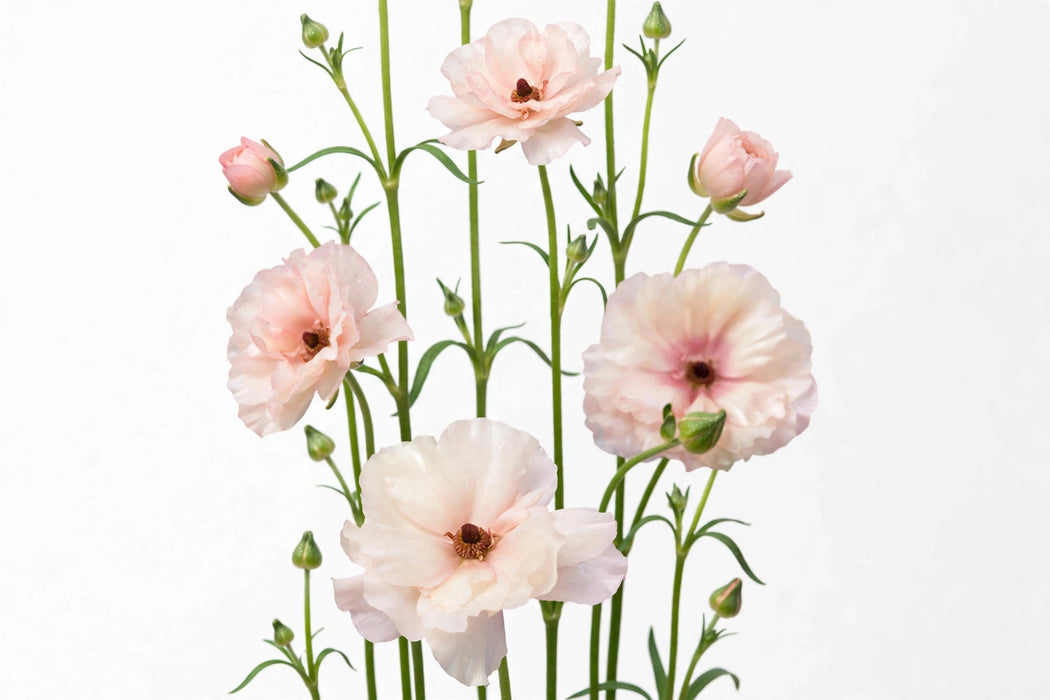 Ranunculus Flower Collection - Butterfly Ranunculus Ariadne Blush Pink 60-70CM (120 STEMS / BX)