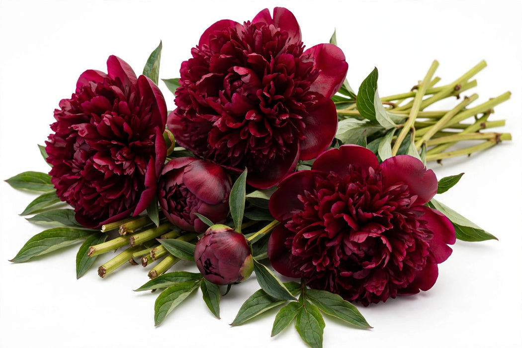 Next Day Delivery - Christmas Velvet Burgundy 50-60cm - 100 Stems