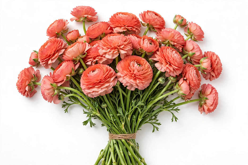 The Ranunculus Collection - Romance Ranunculus Nohant Coral 40-50CM (100 STEMS / BX)