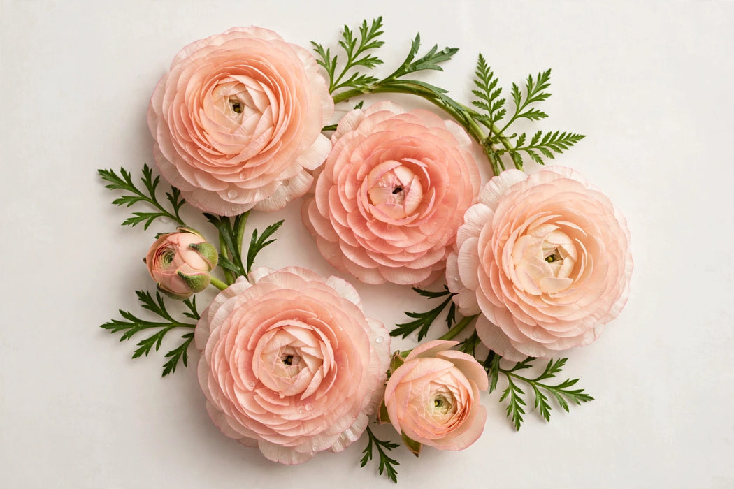 Ranunculus Flower Collection - Butterfly Ranunculus Eris Peach 50-60CM (120 STEMS / BX)