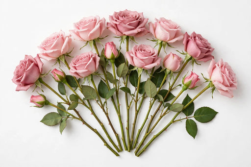 Next Day Delivery - ROSE ART DECO 50cm 6cm 25st - Pink - 100 Stems [LIMITED]