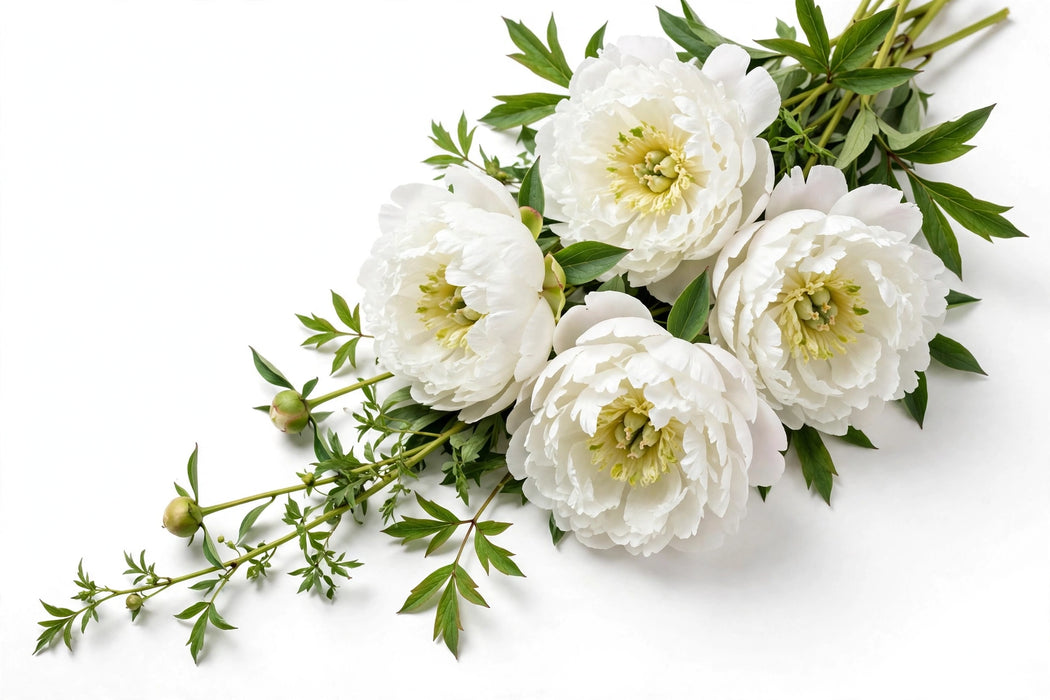 Next Day Delivery - Duchesse de Nemour White 50-60cm - 80 Stems
