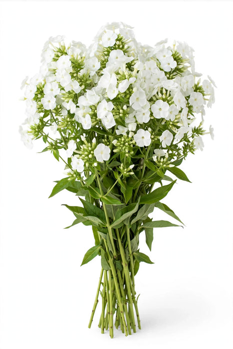 Next Day Delivery - PHLOX ICECAP 70cm 10st - White - 150 Stems [LIMITED]