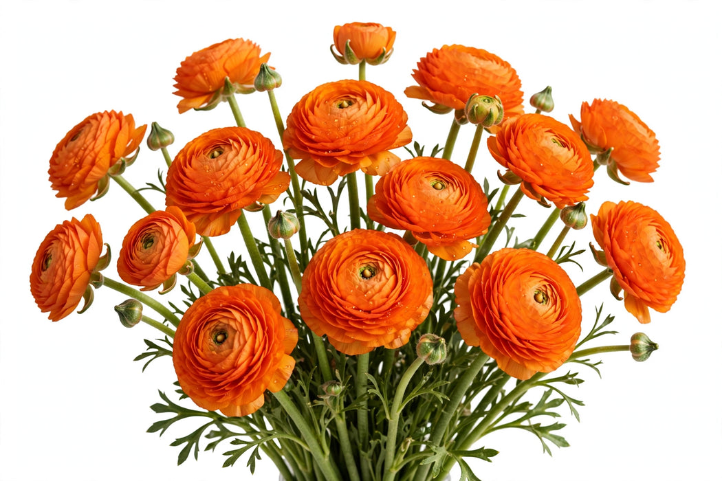Ranunculus Flower Collection - Ranunculus Orange 30-40CM (120 STEMS / BX)