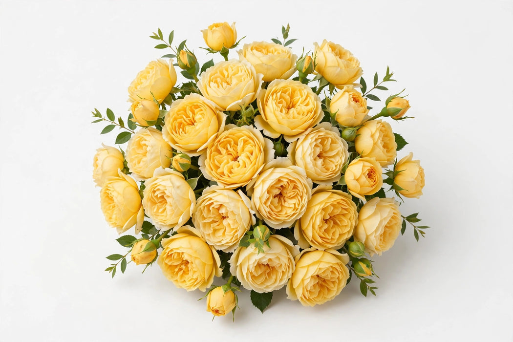Next Day Delivery - ROSE BRIGHTON 60cm 5,5cm 25st - Yellow - 100 Stems [LIMITED]
