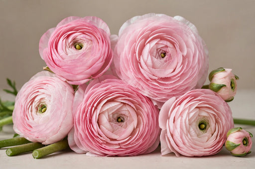 Ranunculus Flower Collection - Romance Ranunculus Seine Pink 30-40CM (120 STEMS / BX)