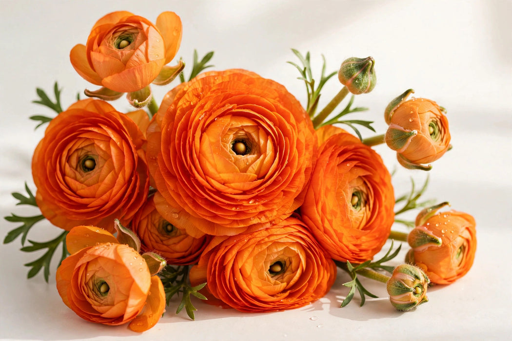 Ranunculus Flower Collection - Ranunculus Orange 40-50CM (120 STEMS / BX)