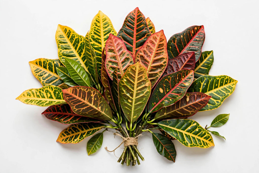 Croton Leaves Asst - 20 Bunches/Box