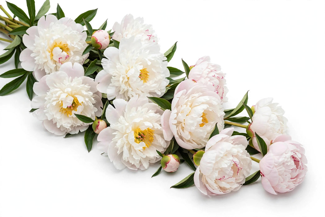 Next Day Delivery - Peonies Blush Miss America 50-60 cm - 120 Stems [LIMITED]