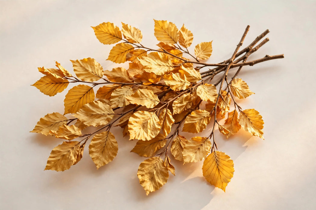 Next Day Delivery - PRESER COPPER BEECH YELLOW 80cm 5st 80cm 5st - Yellow - 30 Stems [LIMITED]