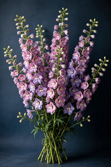 Next Day Delivery - Delphinium Hyb. Pink Lavender 12BU/BX