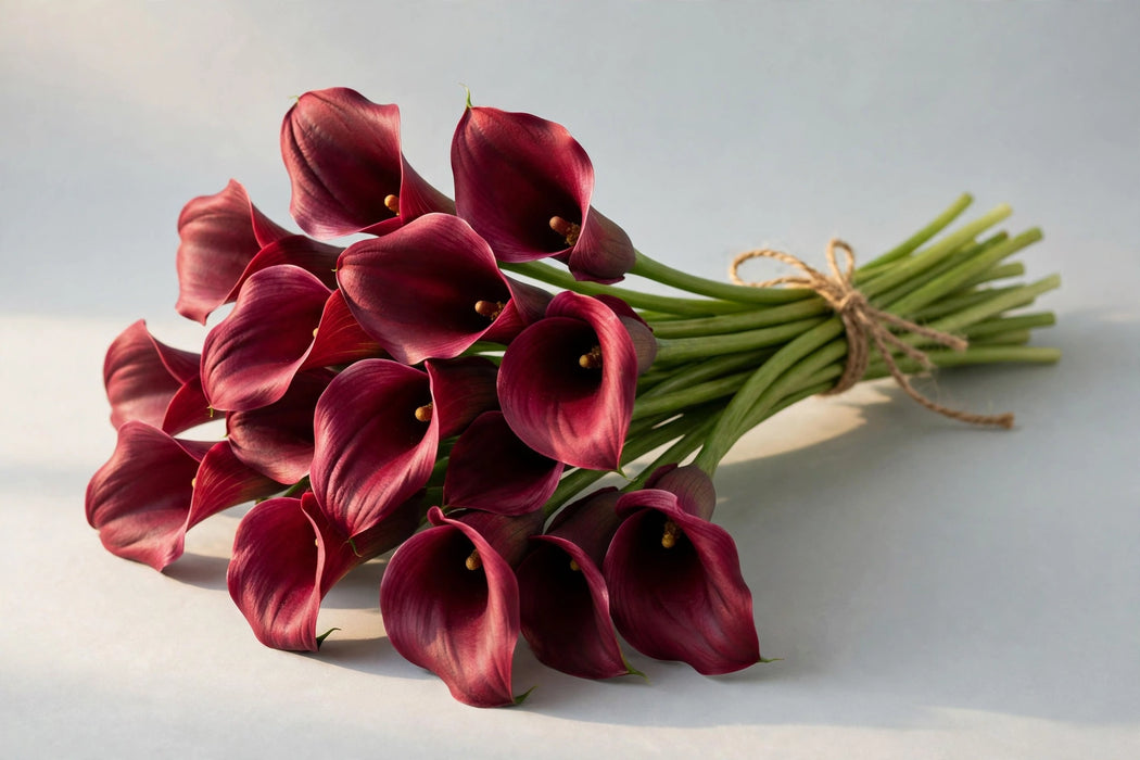 Next Day Delivery - Calla Lily Mini Red 50CM 80ST/BX