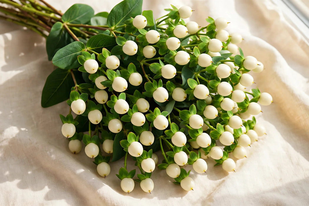 Next Day Delivery - Hypericum Coco Uno White 70CM 6BU/BX