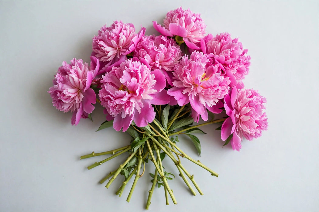 Next Day Delivery - PAEONIA CHERRY HILL 55cm 5st X90 - Cerise - 90 Stems [LIMITED]