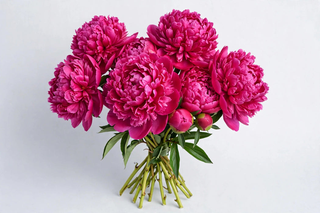 Next Day Delivery - PAEONIA FELIX SUPREME 55cm 5st - Dark Pink - 100 Stems [LIMITED]