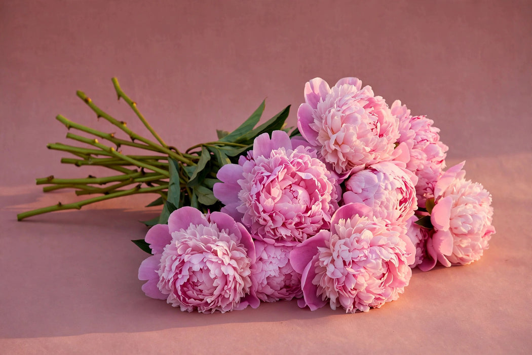 Next Day Delivery - PAEONIA JULES ELIE 55cm 5st - Pink - 70 Stems [LIMITED]