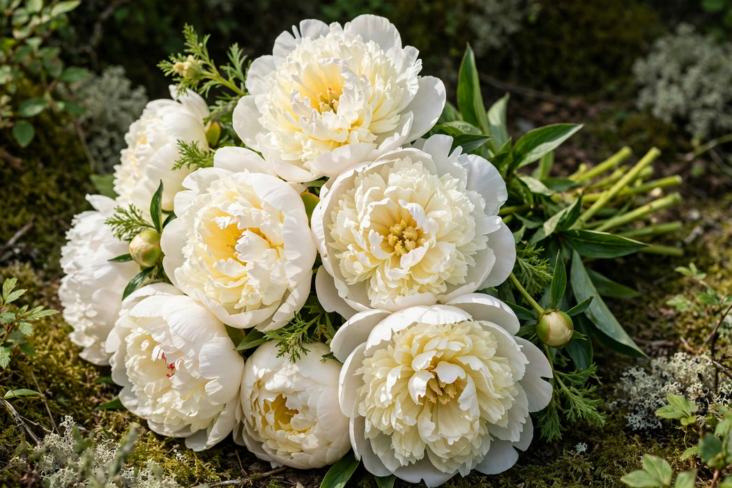 Next Day Delivery - Peonies Duchesse 50CM 120ST/BX