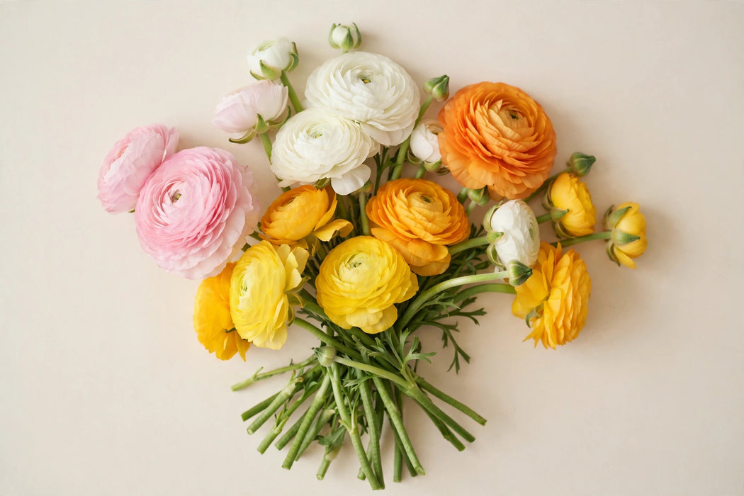 Next Day Delivery - RANUNCULUS ASSORTED 35cm 10st - Assorted - 120 Stems [LIMITED]