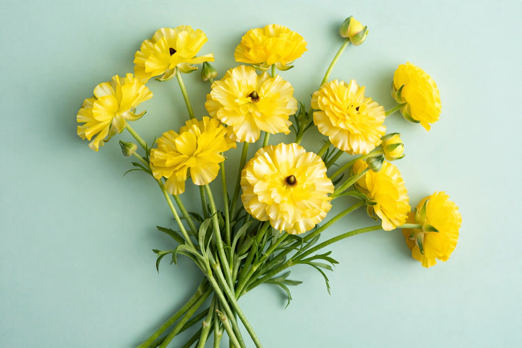 Next Day Delivery - RANUNCULUS BUTTERFLY PHOSPURUS 40cm 10st - Yellow - 120 Stems [LIMITED]
