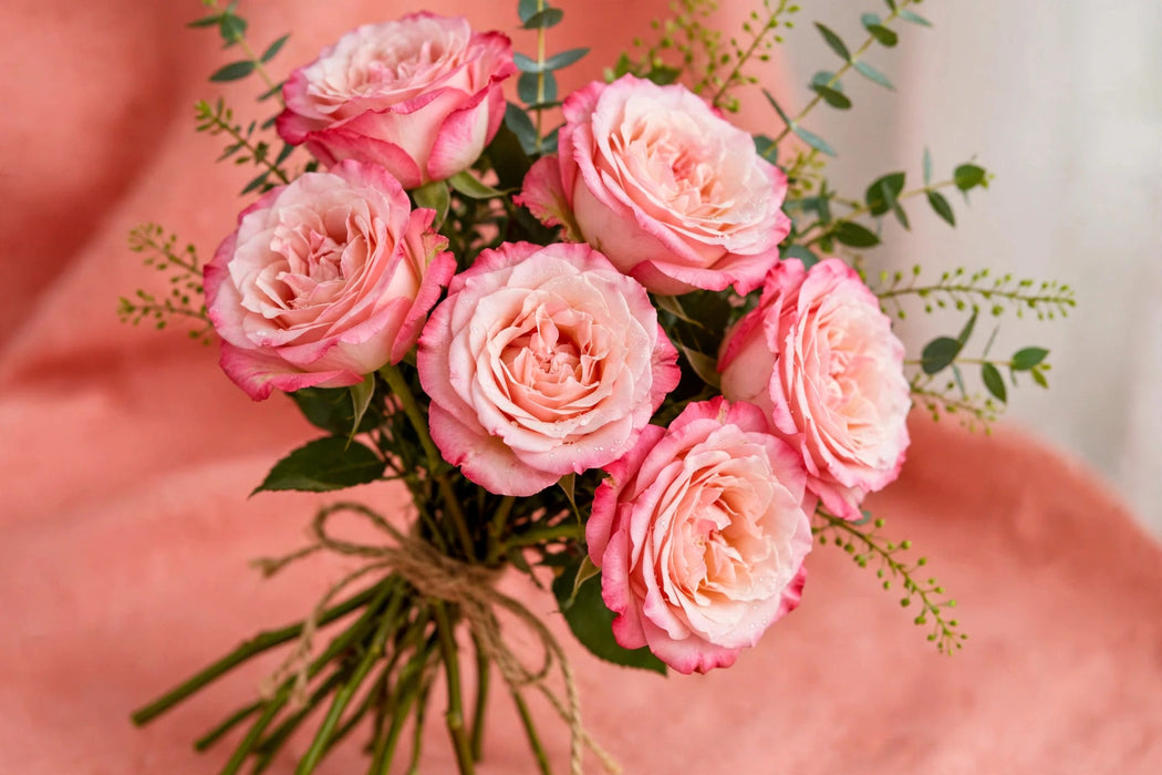 Next Day Delivery - ROSE MELON EXPRESSION 50cm 5,5cm 25st - Bicolor Pink - 100 Stems [LIMITED]