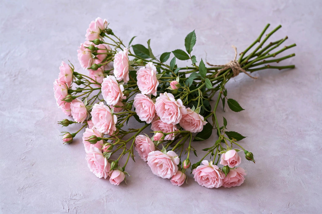 Next Day Delivery - ROSE SPRAY JULIETTA 50cm 6st - Pink - 24 Stems [LIMITED]