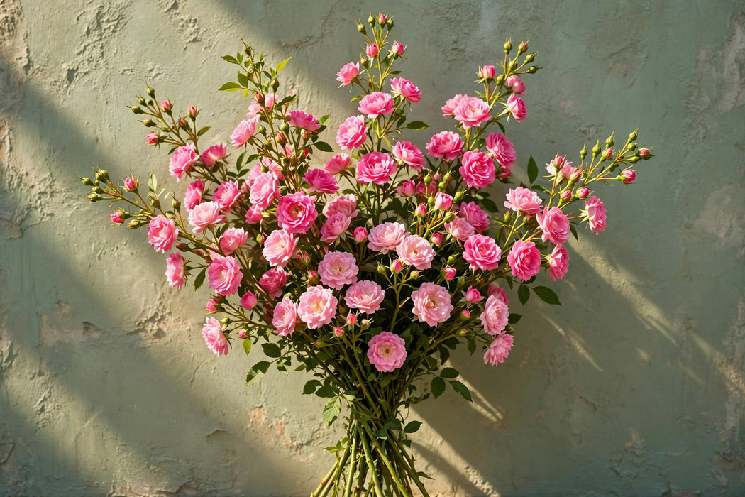 Next Day Delivery - ROSE SPRAY WILD RADISH 40cm 10st - Pink - 150 Stems [LIMITED]