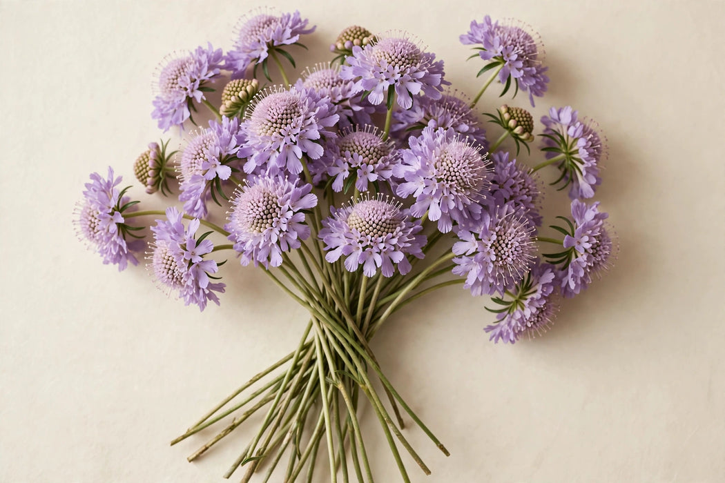 Next Day Delivery - SCABIOSA FOCAL LILAC 60cm 10st - Lila - 120 Stems [LIMITED]
