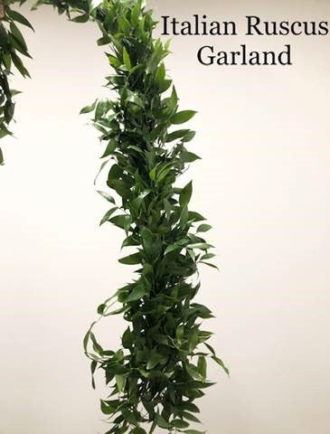 Italian Ruscus Garland - 15' Length